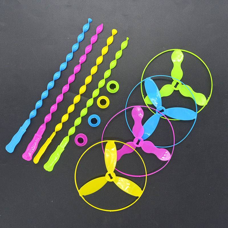 Hot selling hand push flying saucer flying tray flying flying fairy puzzle children's plastic toy creative kindergarten elementary school gifts