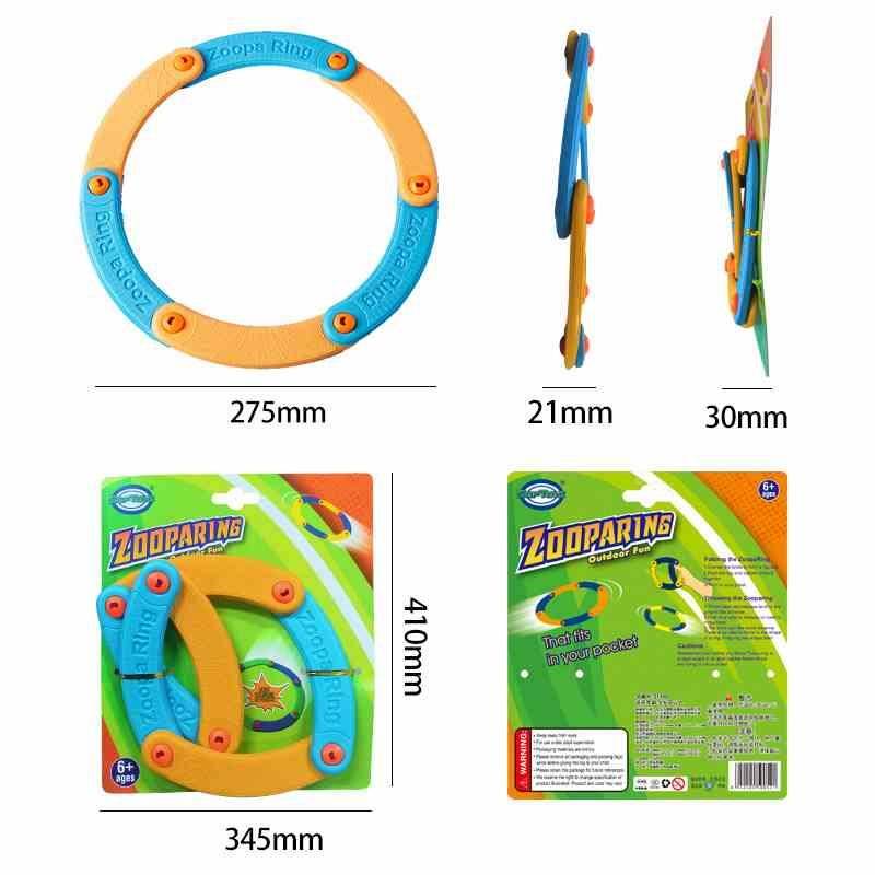 Creative Hundreds of Flying Ring EVA Soft Material Folding Flying Disk Children's Outdoor Safety Flying Disk Toys