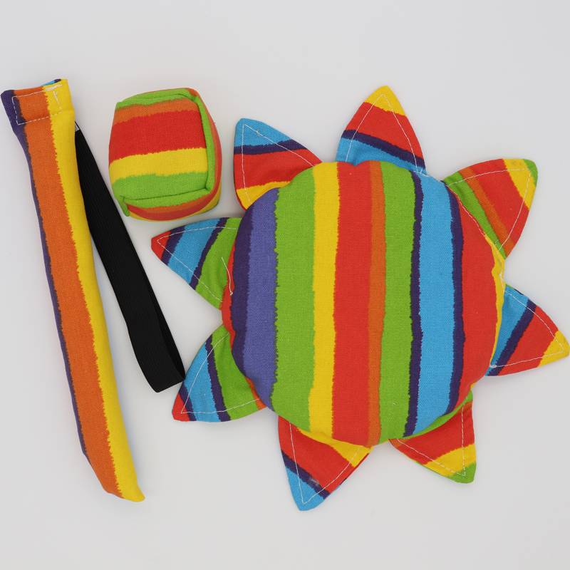 3 sets of rainbow stripes (with a written namemark)