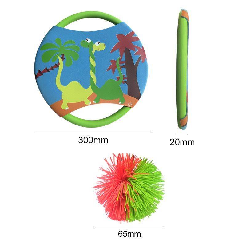 Children's throwing ball training soft flying disk EV foam creative flying disk decompressing pirate outdoor sports toy hair