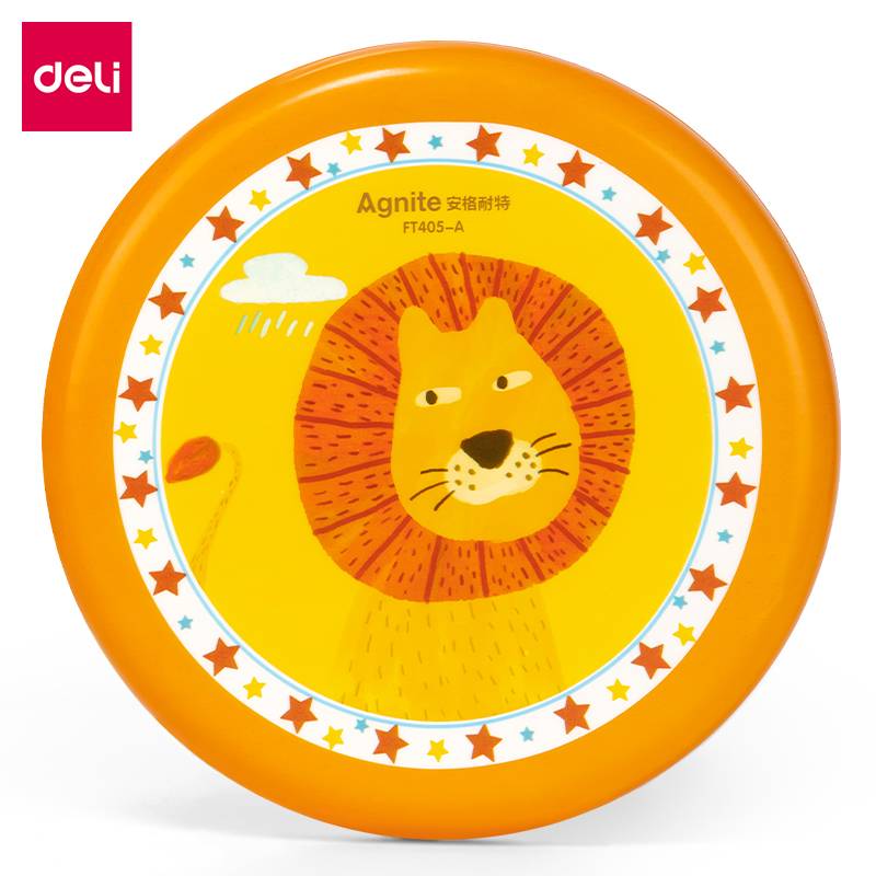 Deli Angle Children's Flying Disk Soft Correspondence Corruption Flying Sports Flying Speed Beach Park Parent -Child Interactive Game