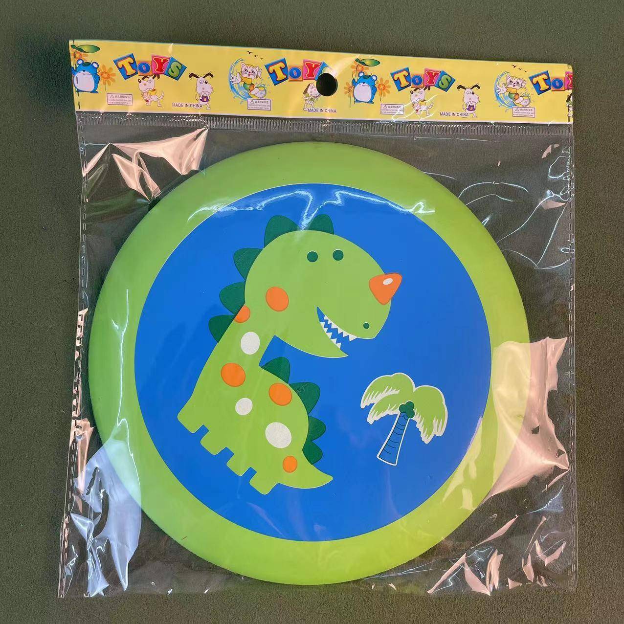 GREEN FLYING DISK-20CM (RANDOM PATTERN)