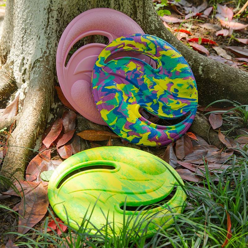 Parent -child outdoor toys can be rotated full soft and safe interactive sports game Baby hand throw flying saucer fly disk children soft