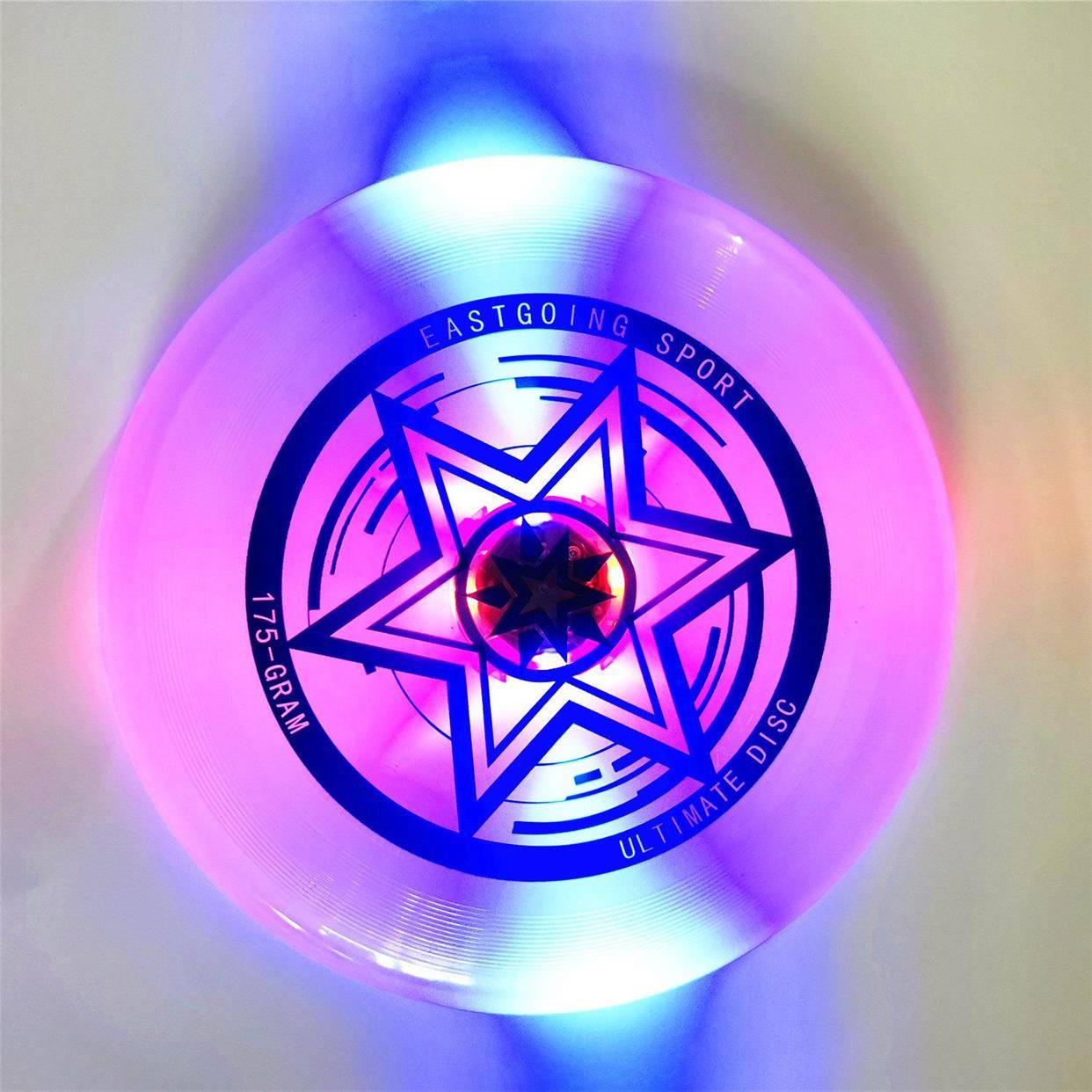 Extreme Flying Disk Professional Competition Flying Disk Beach LED Flying Disk Standard 27cm, 175G Flying Disk