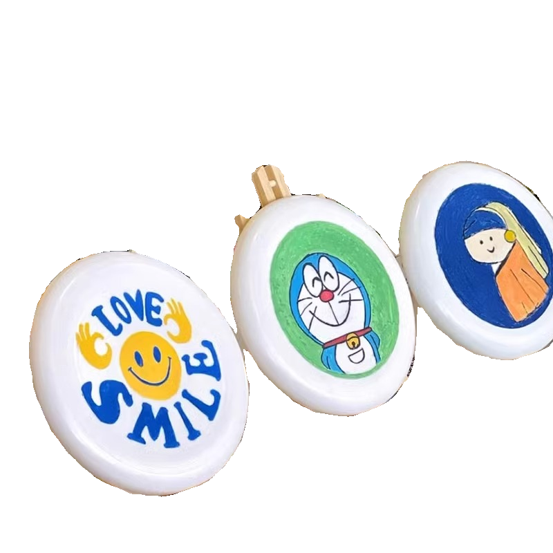 Blank White Flying Disk Painted DIY Materials Homemade White Flying San child outdoor graffiti hand -painted toys extreme flying tray