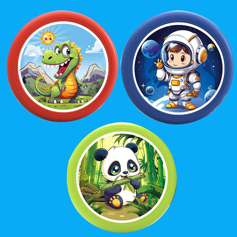 green panda + astronaut + red dragon (20cm)