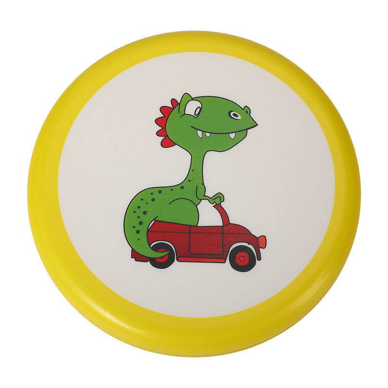 Children flying yellow dinosaurs