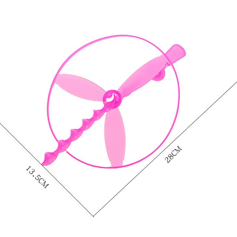 Flying Fairy Fly gyroscope hand-punched plastic luminous slingshots, twig-twig creative toy gift