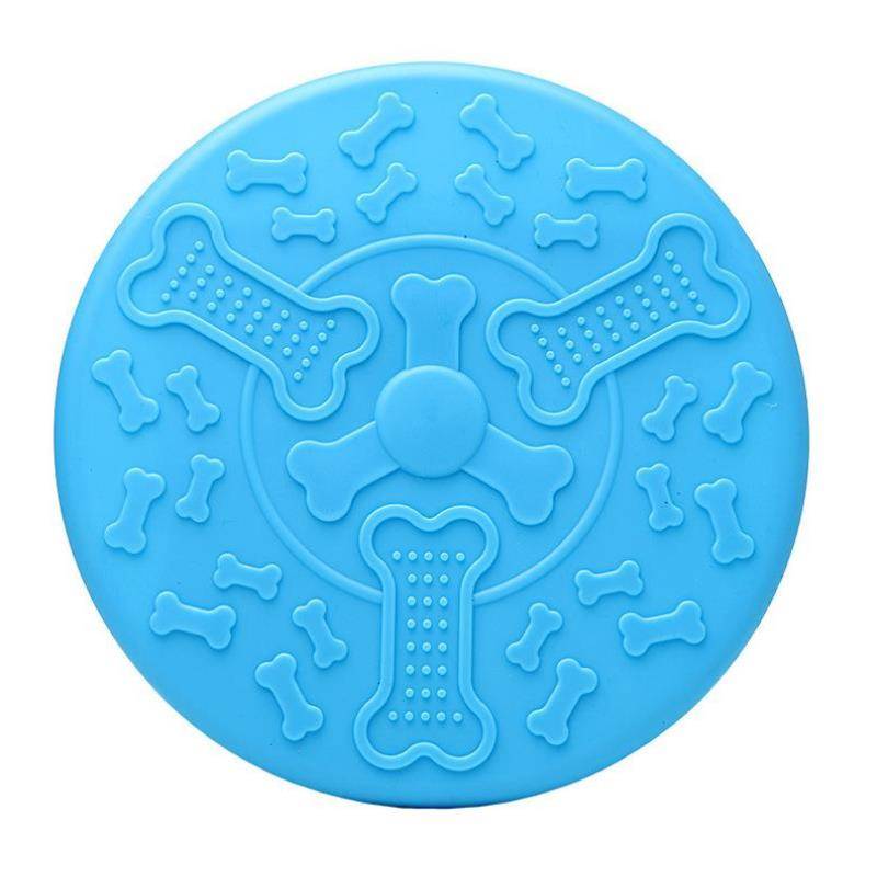 The soft-jelling dog flying saucer bites the skating dog toy, the tooth grinder dog, and the net tennis dog fly