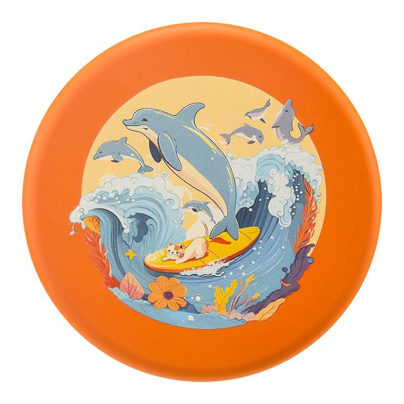 AisenWer Aville Children's Soft Flying Plate PU Light and Soft Outdoor Interactive Flying Care Kindergarten safe avoided disk