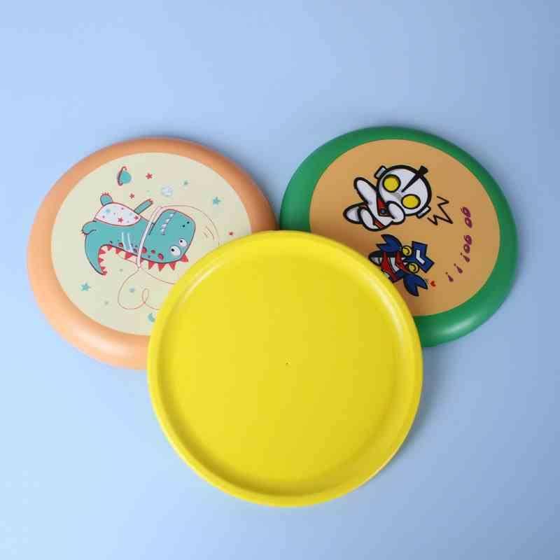 PU soft flying tray cartoon cartoon flying plate parent -child interactive toys 16cm small traditional flying saucer game toys