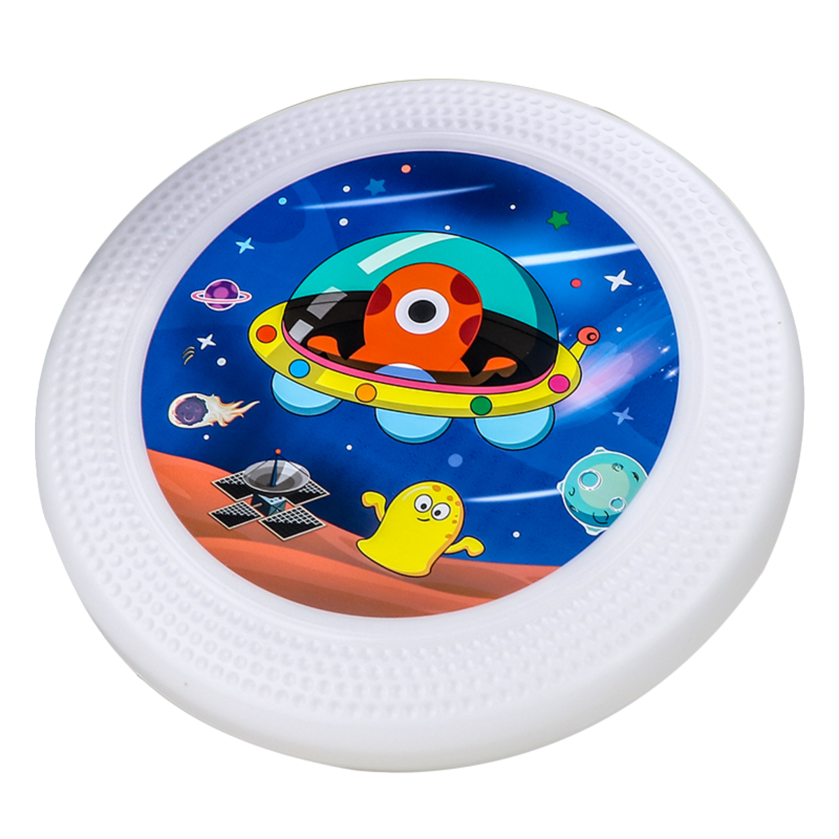 Children's outdoor glowing full soft flying disk Boys outdoor park lawn can rotate flying disk luminous toys