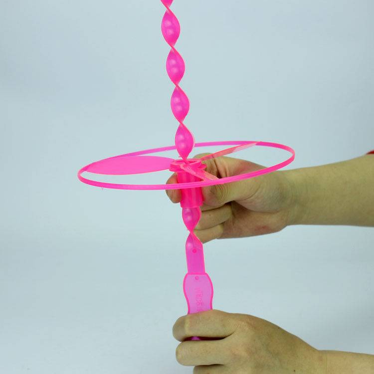 Large hand -push flying saucer flying flying fairy children outdoor toys classic nostalgic bamboo dragonfly flying saucer turn to Le flying plate