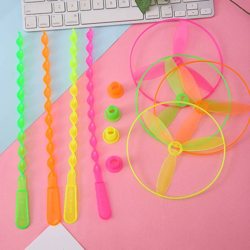 Hot selling hand push flying saucer flying tray flying flying fairy puzzle children's plastic toy creative kindergarten elementary school gifts