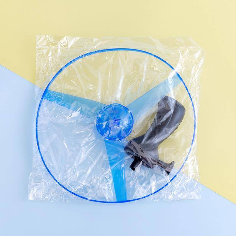 Thickened large flying fairy, light bamboo dragonfly outdoor children's toys hand sliding line flying saucer flying tray aircraft