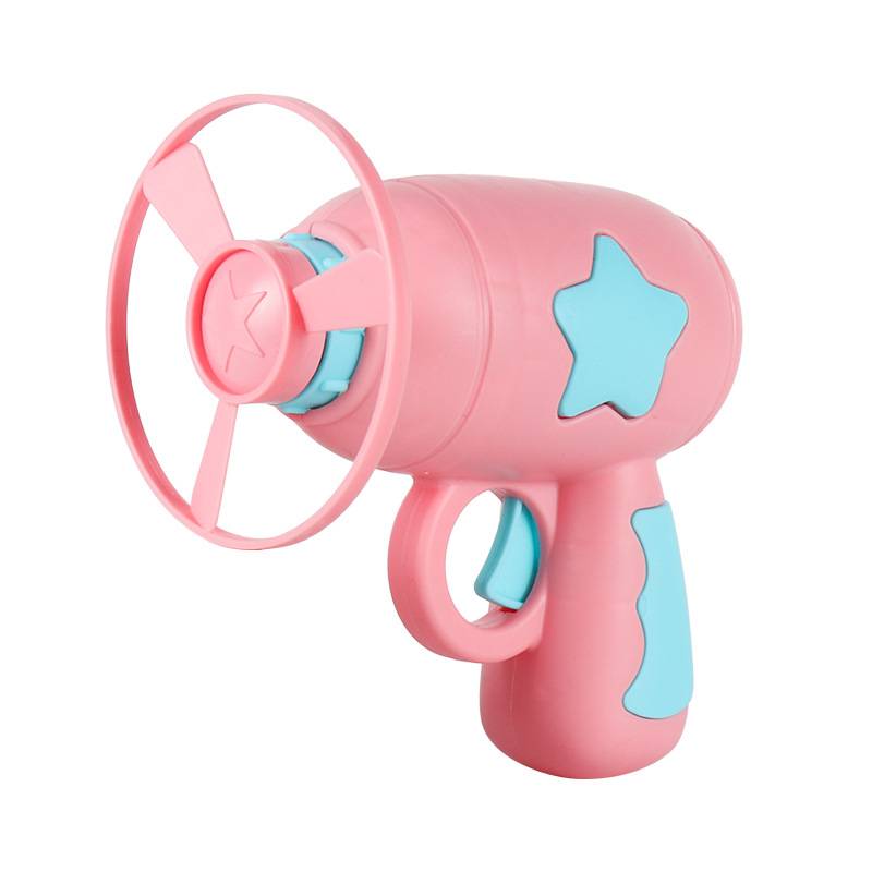 Outdoor ejection airplane flying plate flying saucer light -up flying bamboo dragonfly aircraft children's toy boy gyroscope gun