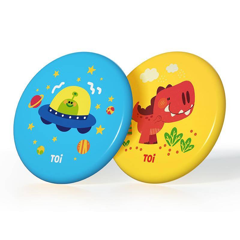 Toi Tuyi Flying Plate Children's Soft Outdoor Flying Cartoon Kindergarten Parent -Child Fitness Sports Toys