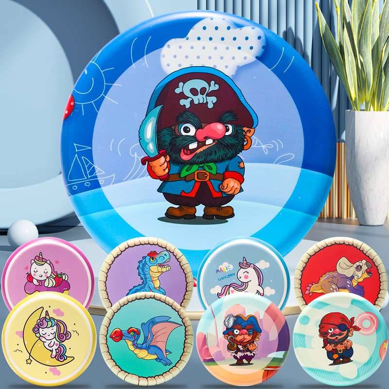Children's hand -throwing PU soft rubber plate foam virgin darts flying saucer, girl girl game interactive sports toys