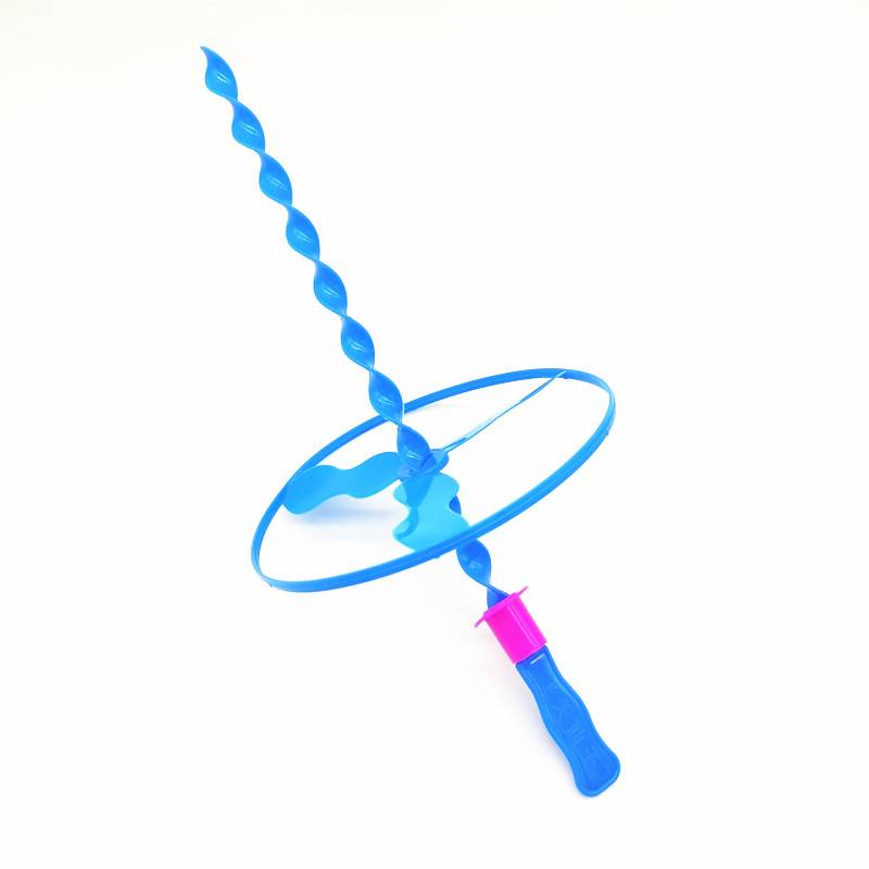 Plastic Flying Fairy Light Bamboo Dragonfly Toys Hand Push Flying Bring Light Flying Dragon Flying Dragonfly Patience Children's Fleet