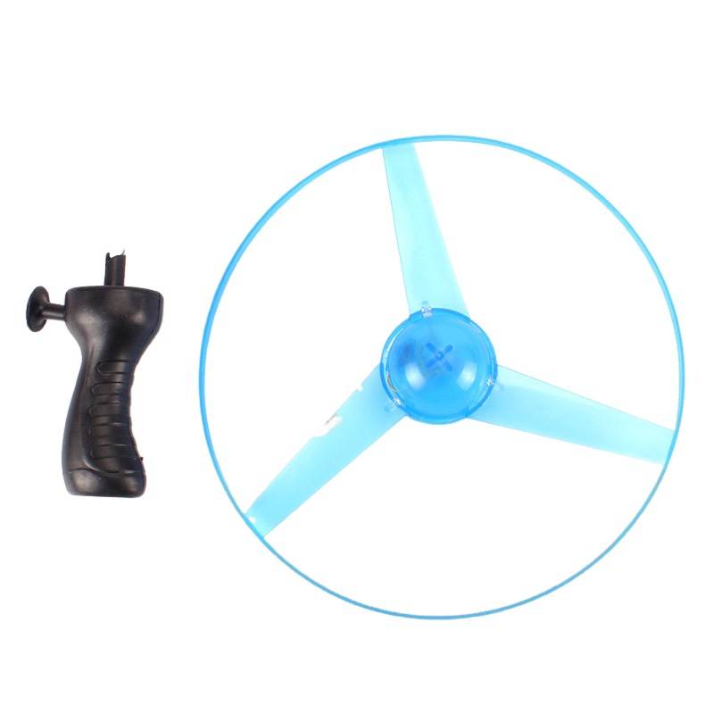 Pull line flying saucer light -emitting flying saucer UFO large flying disk Little Mao Mao Line children's flash flying tray toy