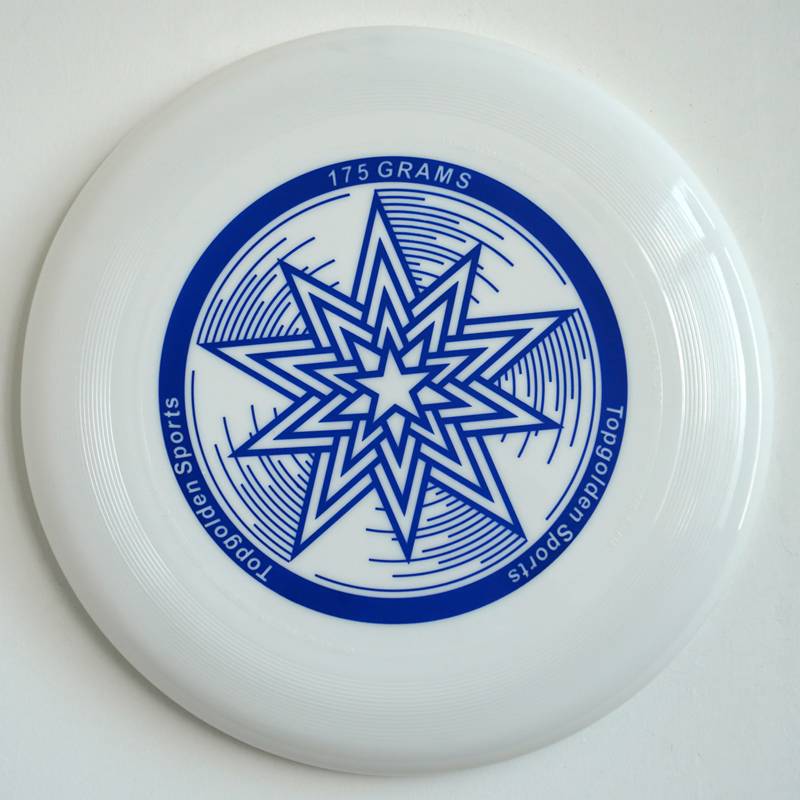 110g flying disk -- semi-soft white + bag -- spinable
