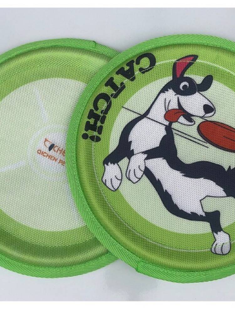Dog Flying Plate Oxford Bite Patients Durable Nylon Colorful Toys Throwing Toys Cartoon Cartoon Cute Interactive Interaction