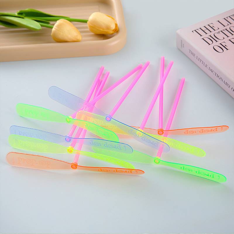 Large bamboo dragonfly rotating flying flying fairy hand pushing flying saucer flying disk children's set toy kindergarten student gift