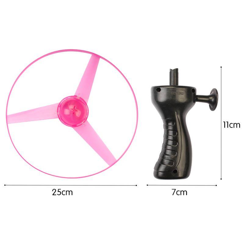 Thickened large flying fairy, light bamboo dragonfly outdoor children's toys hand sliding line flying saucer flying tray aircraft