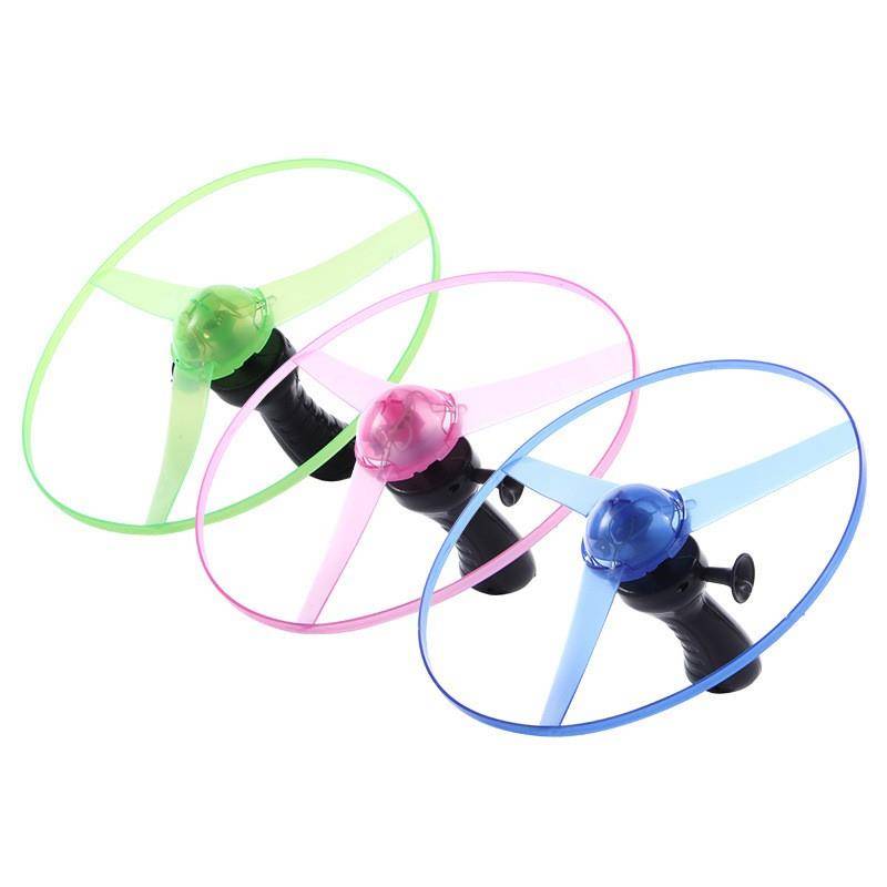 Thickened large flying fairy, light bamboo dragonfly outdoor children's toys hand sliding line flying saucer flying tray aircraft