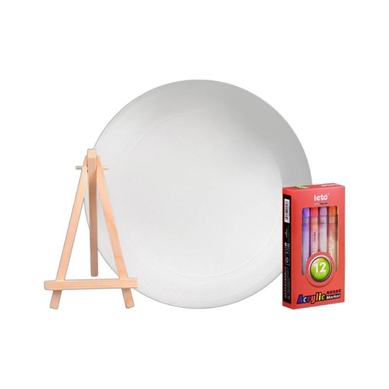 Hand -painted graffiti flying disk children hand -painted DIY painting color painting color painting flying disk outdoor parent -child activity hand throw toys