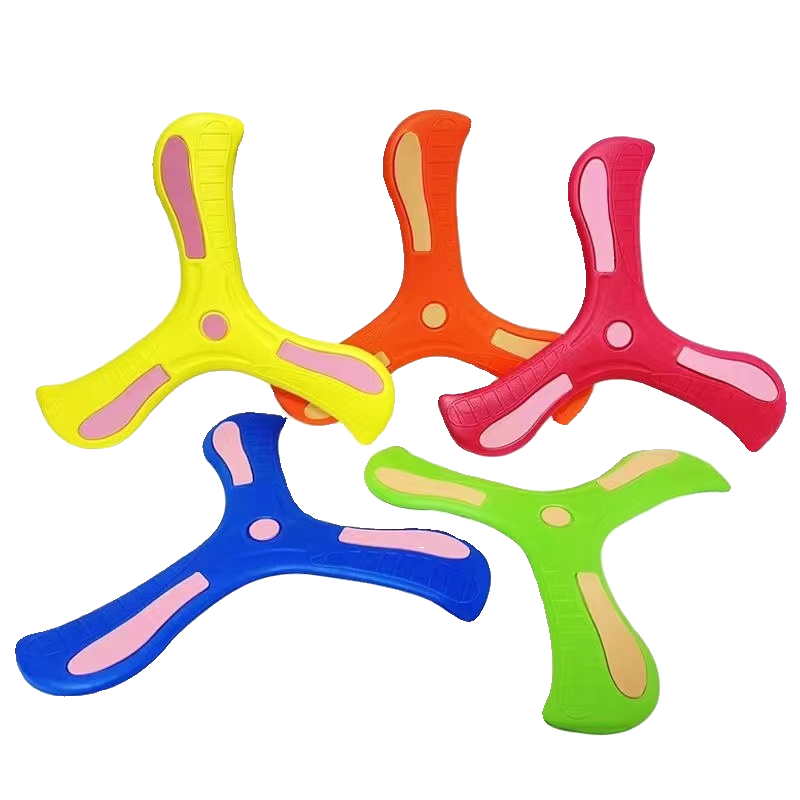 Children's safe return dart parent -child interactive game flying saucer triangle flying plate three -leaf foam boy darts