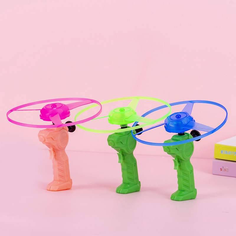 New product, new thickened large flying fairy, outdoor children's toy hand push -line flying saucer flying tray flying