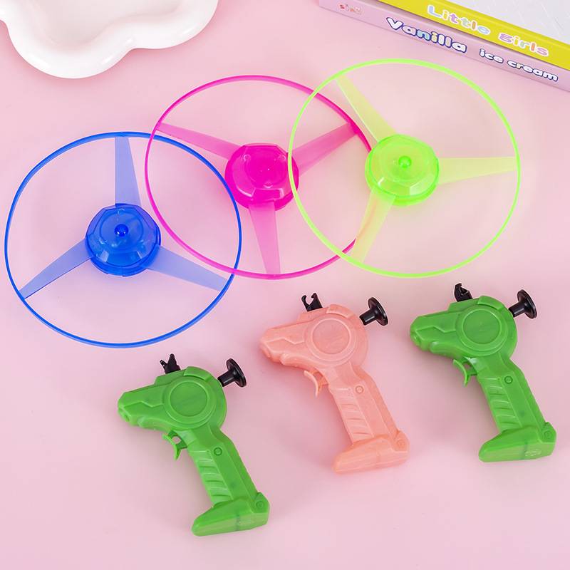 Thickened large flying fairy, light bamboo dragonfly outdoor children's toys hand sliding line flying saucer flying tray aircraft
