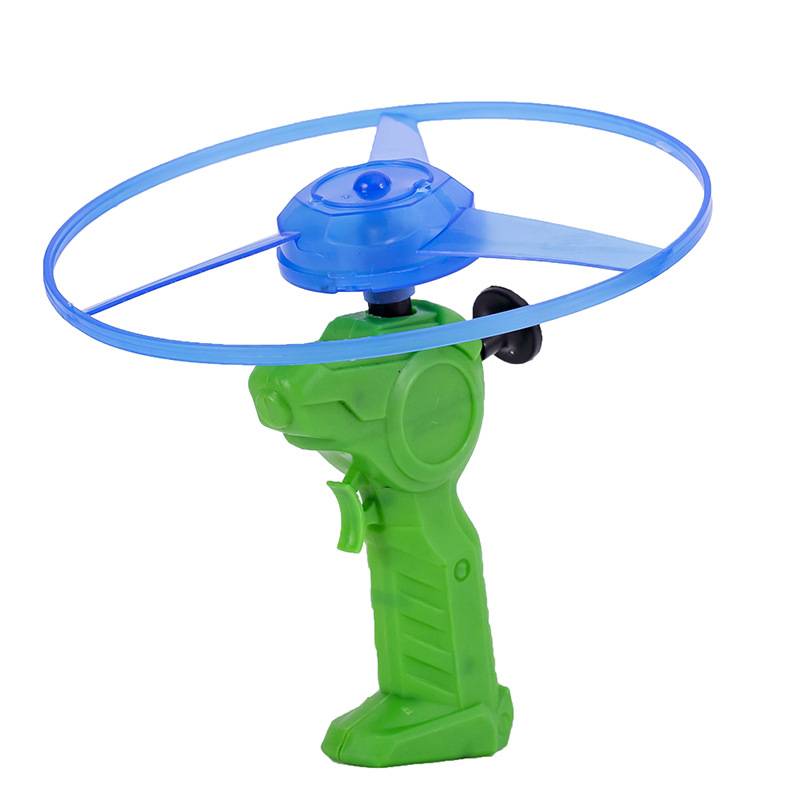 Thickened large flying fairy, light bamboo dragonfly outdoor children's toys hand sliding line flying saucer flying tray aircraft