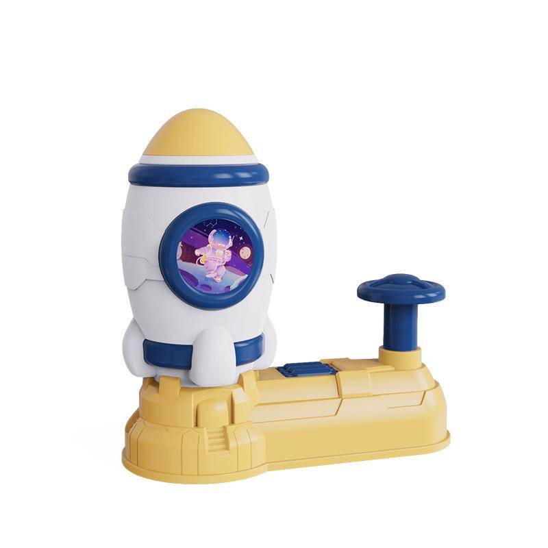 Douyin Sky Rocket Flying Plate ejected foot stepping on flying saucer Children bamboo dragonfly plastic pedal outdoor toys