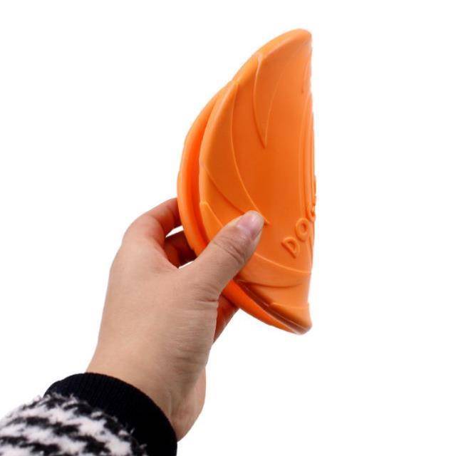 Dog tennis grinding teeth many flying disks soft glue anti -slip pet toy small silicone dog outdoor dogs and dogs