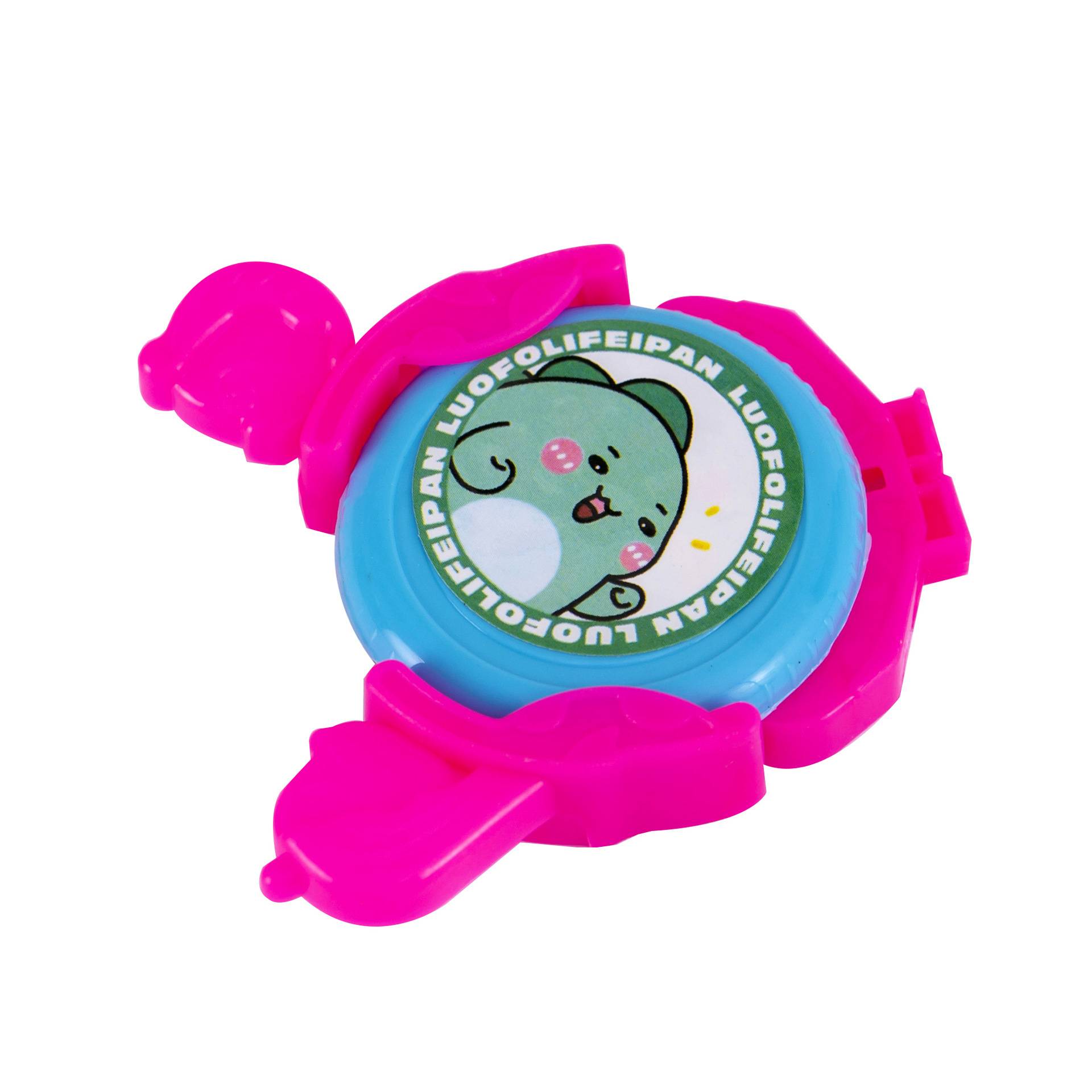 Cartoon ejection flying tray transmitter rotating flying disk Gacha blind box fun toy kindergarten kindergarten children small gift