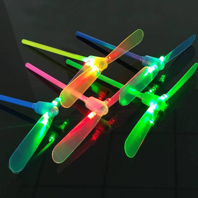 Large bamboo dragonfly Children's toys shy flying flying fairy, outdoor flying plate, bamboo greenfly aircraft hand rubbed luminous