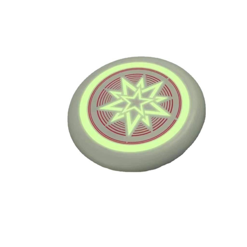 Children's luminous safe soft flying trayr throw back foaming bubble light -emitting flying disk outdoor outdoor toys boys