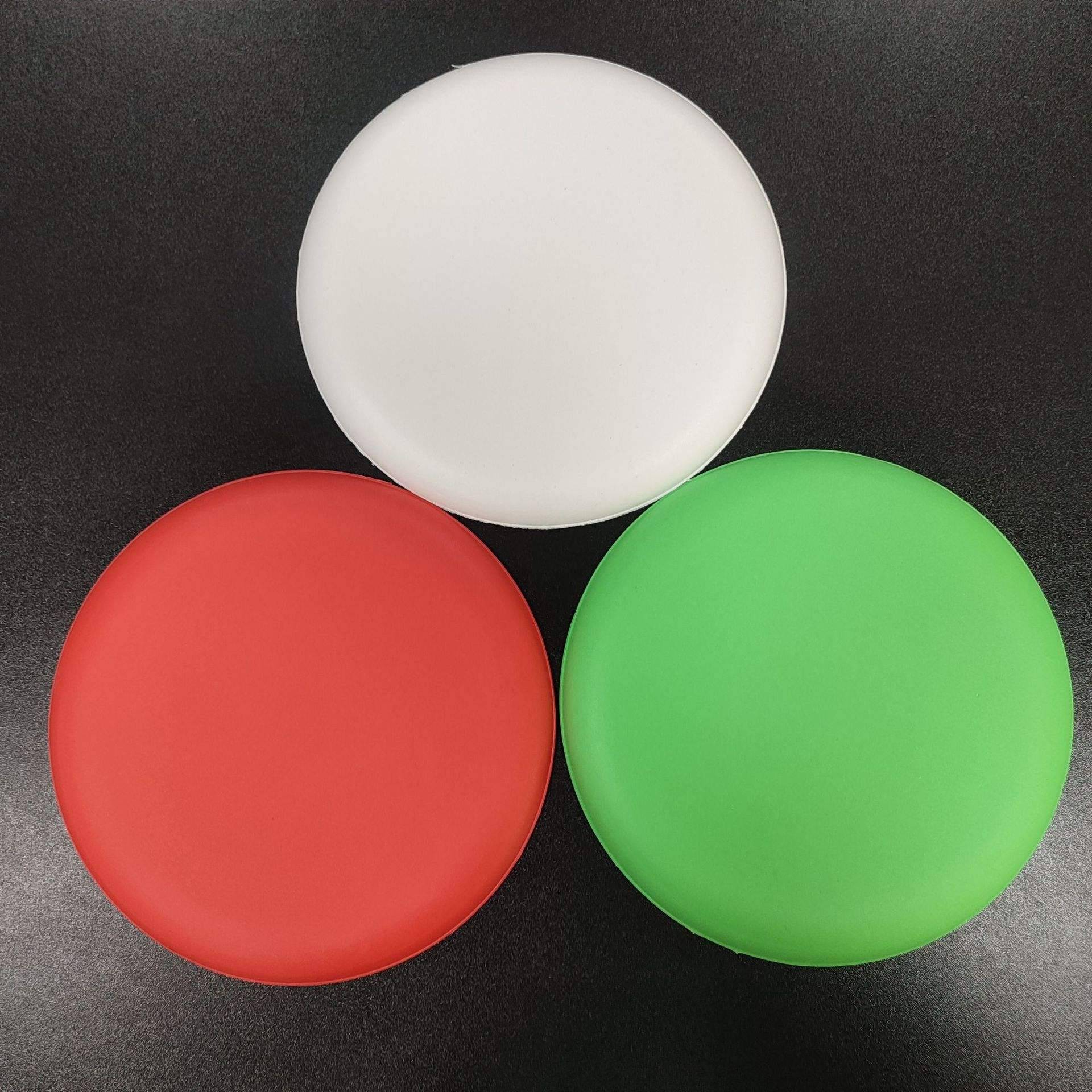 Naked-faced flying disks (colour random)