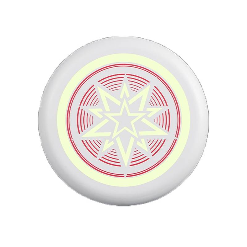 Night -light children's soft flying disk kindergarten flying saucer parent -child game hand throw back darts outdoor toy men and girls