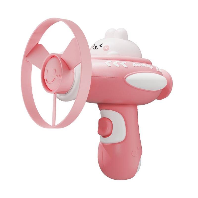 Outdoor ejection airplane flying plate flying saucer light -up flying bamboo dragonfly aircraft children's toy boy gyroscope gun