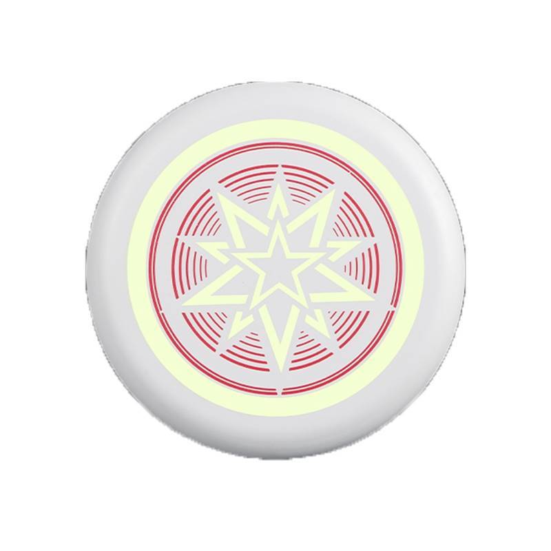 Night -light flying disk children's safe soft kindergarten flying saucer parent -child game hand throw back darts outdoor toy men and girls