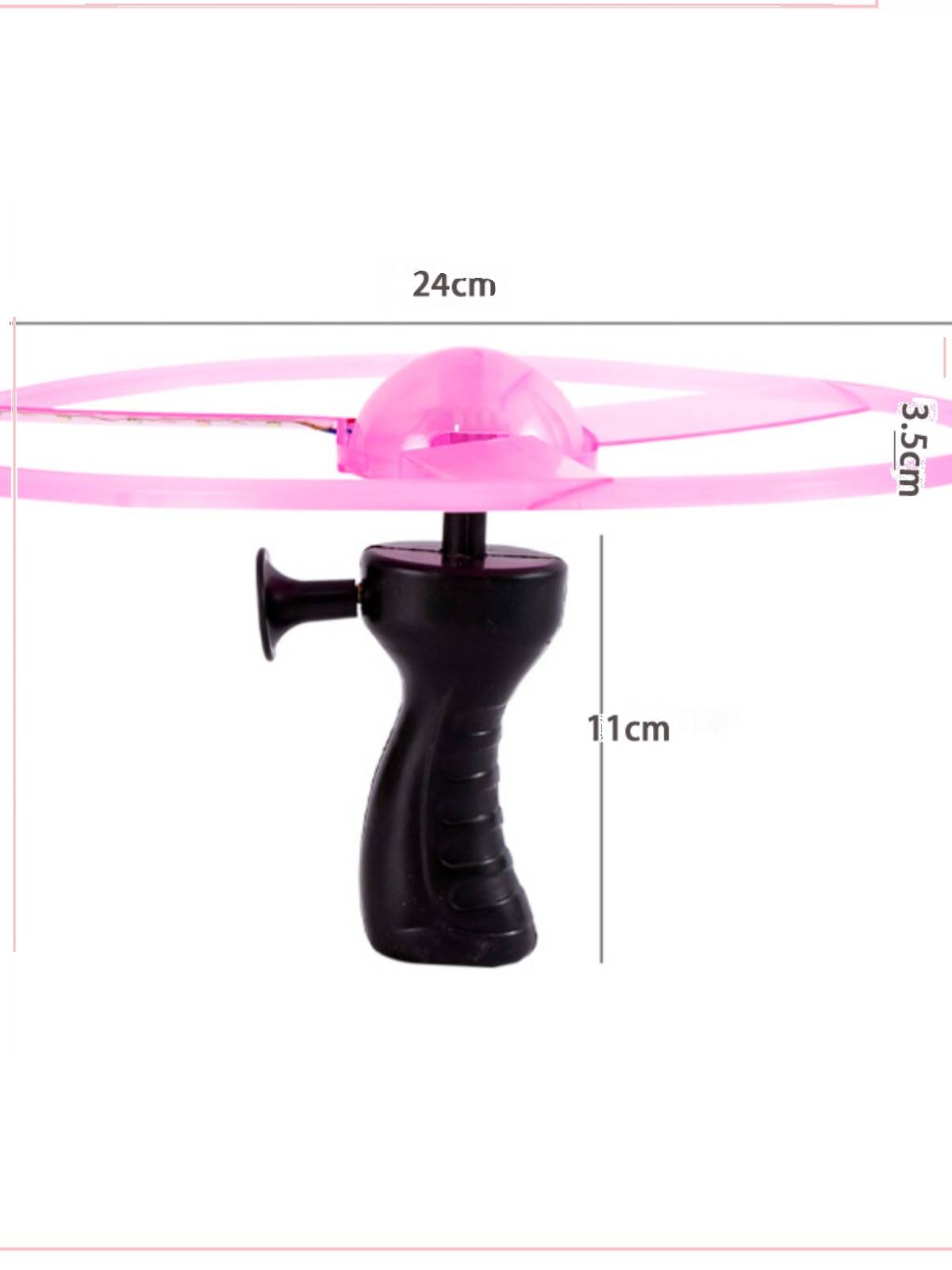 The new colorful light emitting flying saucer 5 light pull line flying saucer flying sky fairy six light flying disk children's land outdoor toys