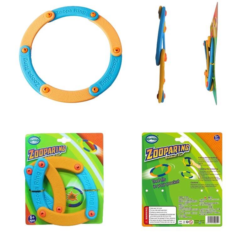 Creative Hundreds of Flying Ring EVA Soft Material Folding Flying Disk Children's Outdoor Safety Flying Disk Toys