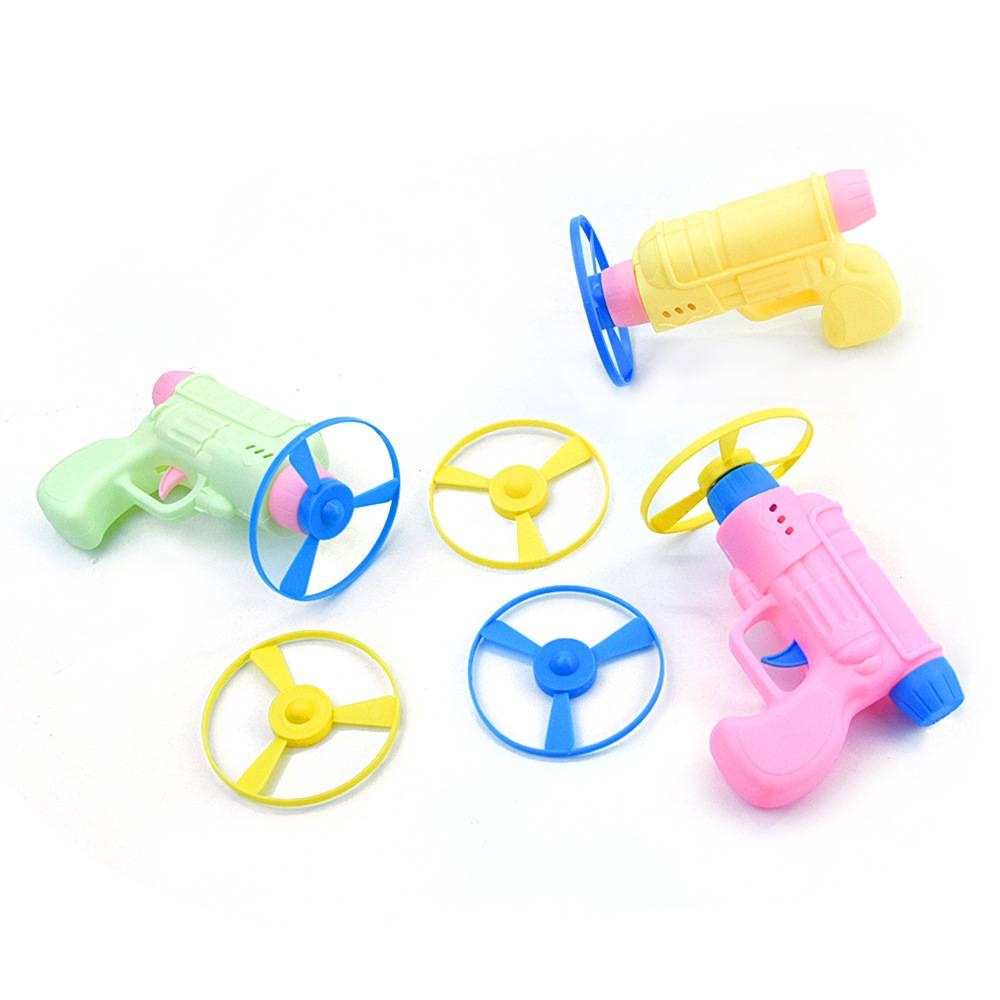 Cat toy pet flying plate gun hand holding toy gun fly plate gyroscope interactive self -relief pet supplies
