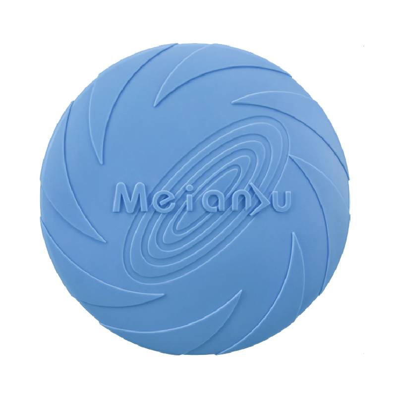 Dog toy, rubber flying plate edge, golden coat pet flying saucer training dog training flying plate can pet fly disk toy