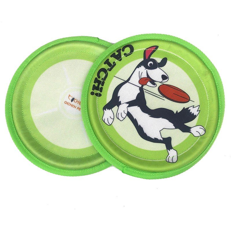 Interactive training Frisbee for pets Oxford Cloth bite resistant teeth Cute cartoon fun throwing sports toy for dogs