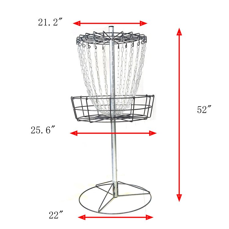 Hot Selling Chain Portable Metal Frisbee Golf Disc Baseball Ball Practice Rack Outdoor Sports Equipment