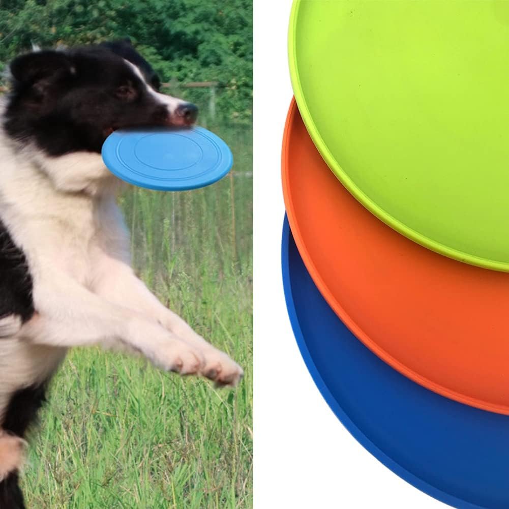 Factory custom Pet Dog Training Frisbee Dog Soft Rubber Interactive Lightweight Flying Disc Pet Toy for Small Large Dogs